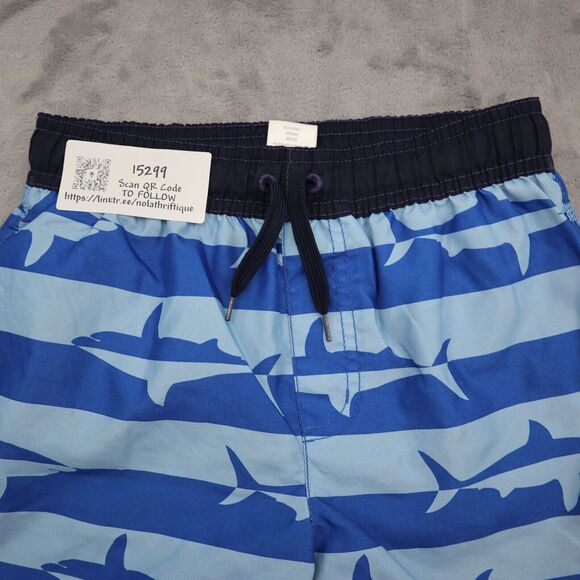 Gymboree Shorts Boys 6 Blue Dolphin Drawstring Stretchable Waist Bottoms - Picture 9 of 15